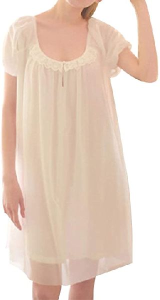 Plain Cotton Ladies Short Nighties, Technics : Machine Made