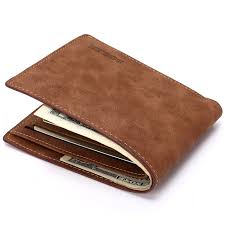 Plain Polished Mens Brown Leather Wallet, Style : Vintage