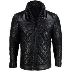 Plain Mens Quilted Leather Jacket, Occasion : Casual Wear, Party Wear