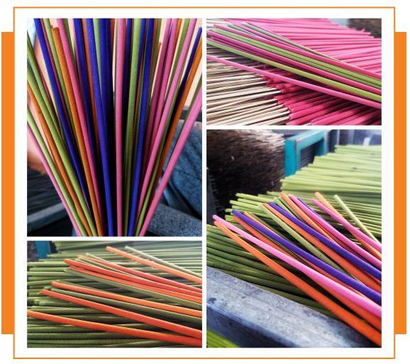 8 Inch Multicolor Raw Stick, Packaging Type : Cartons, Bags