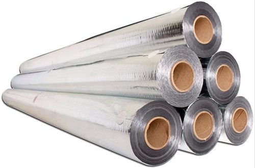 Platinum 0-100deg C Plain Aluminum Vapor Barrier Insulation Material, Size : 40-50mtr