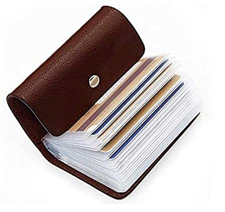 Plain Leather Visiting Card Holder, Size : Standard