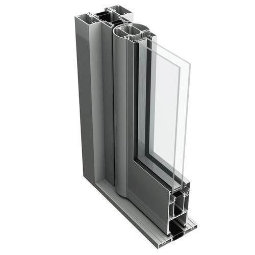 Polished aluminium door section, Feature : Rust Proof