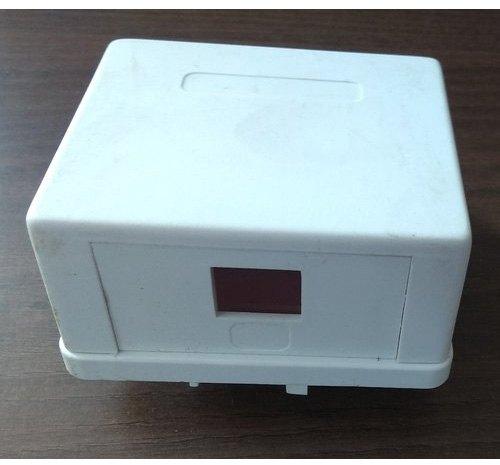 Deltafull Plastic Modular Surface Box, Color : White