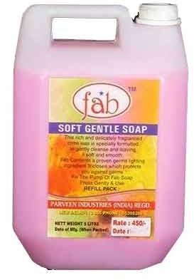 Fab Gentle Liquid Soap, Packaging Type : Can