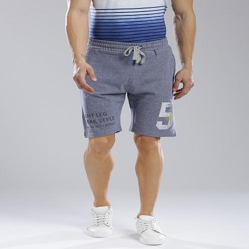 Masculino Latino Cotton Printed Mens Track Shorts, Size : All Sizes