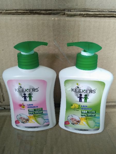 Aloe Vera Extract Keekers Liquid Hand Wash, Feature : Antiseptic, Basic Cleaning, Eco-Friendly, Slimming