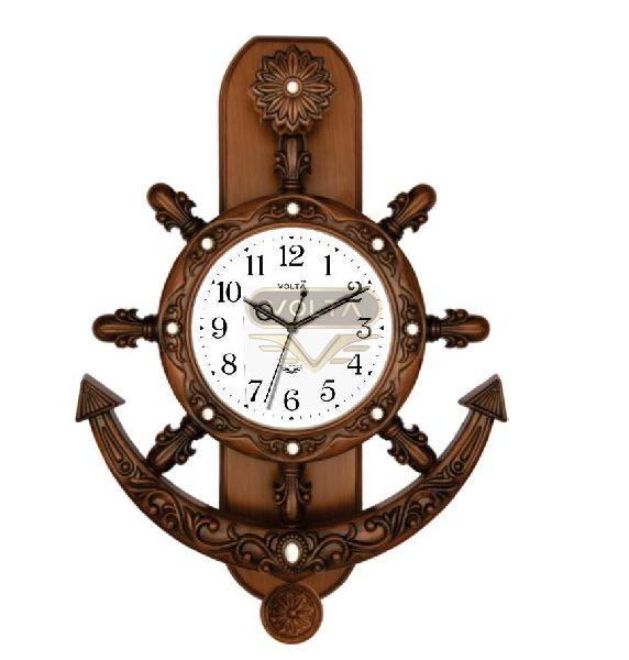 V-10 DLX Pendulum Collection Wall Clock, Packaging Type : Thermocol Box, Paper Box, Cartoon Box