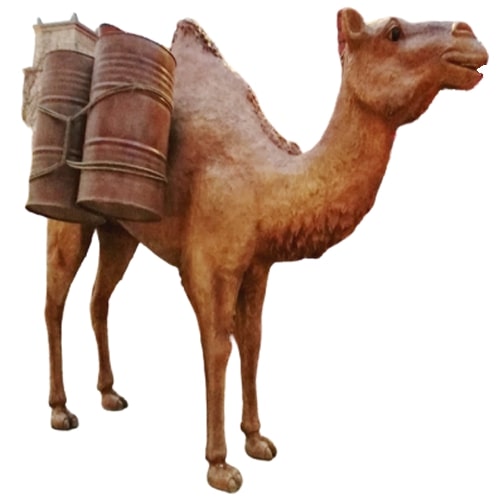 Plain Fiber Custom Color Coated Camel Water Park Statue, For Interior Decor, Office, Home, Garden