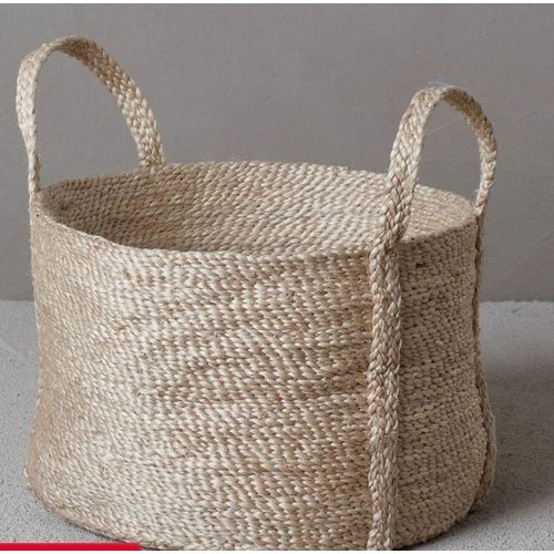 Cotton Braided Basket, Technics : Machine Made