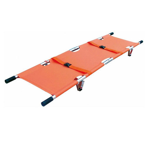 Polished Aluminum Folding Stretcher, Feature : Durable, Hard Structure