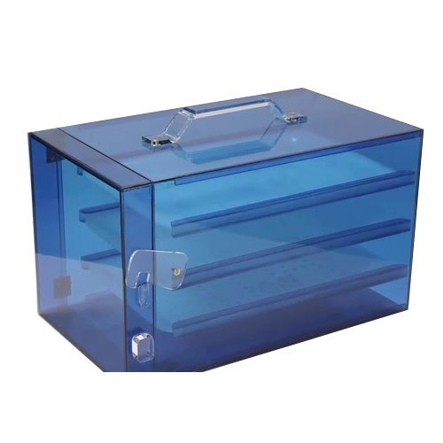 Acrylic Blue Formalin Chamber, for Clinic, Hospital, Feature : Accurate Dimensions, Corrosion Proof