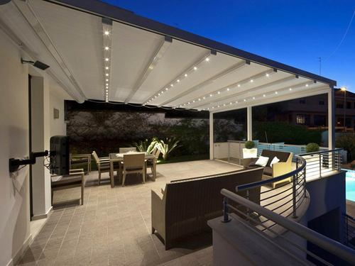 Retractable Roof, Color : White