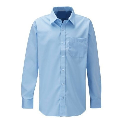 Plain Cotton Full Sleeve School Shirt, Technics : Machine Made
