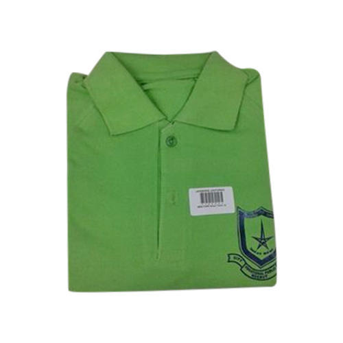 Plain Cotton Green School T-Shirt, Size : Standard
