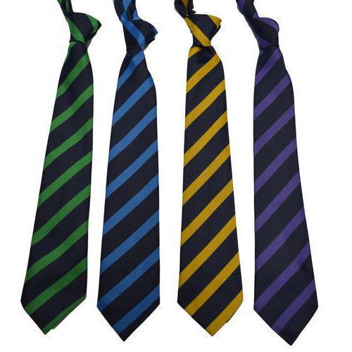 Striped Cotton Stripped School Ties, Size : Standard