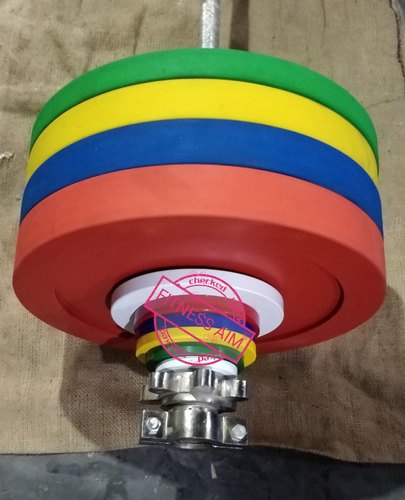Rubber coated Weight Lifting Set
