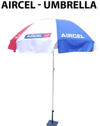 Mild Steel Adjustable Promotional Umbrella, Pattern : Printed