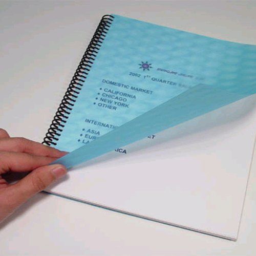 Plain Printed Spiral Binding Sheet, Cover Material : PVC