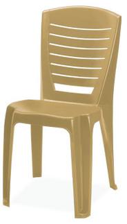 Plastic Stackable Chairs, Color : Cream, Brown, White