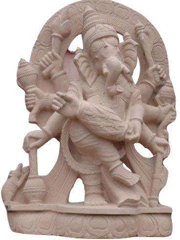 Polished Sandstone Religious Statues, for Garden, House, Feature : Elegant Design, Good Quality