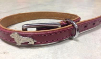 Brass Leather Harness Dog Collar, for Animals Use, Pattern : Plain