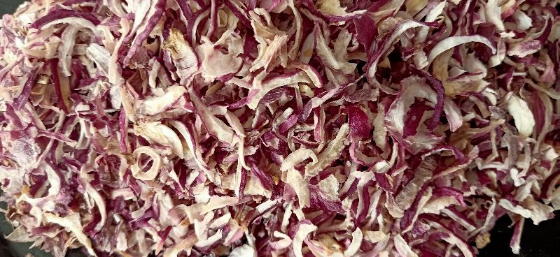 Angel Organic Dehydrated Red Onion Flakes, for Cooking, Hotels, Certification : GST