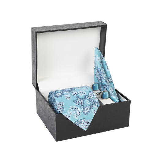 Beons Necktie And Cufflink Combo, Color : Light Blue