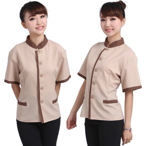 Cotton Housekeeping Uniform, for School Wear, Pattern : Plain