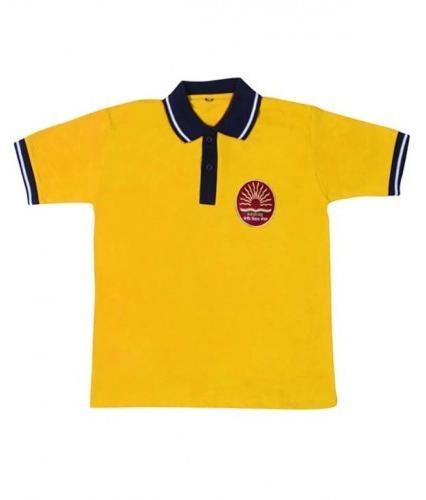 Plain Cotton School T-Shirt, Size : Large, Medium, Small