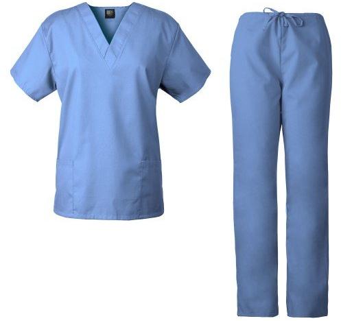 Half Sleeves Cotton Scrub Suit, for Clinical, Hospital, Size : M, XL