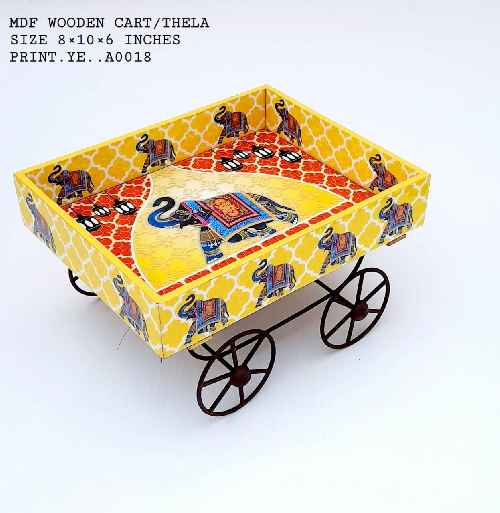 Wooden cart Platter