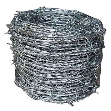 Iron Barbed Wire, for Construction, Length : 10-20mtr, 20-40mtr