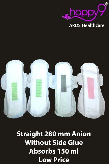 280mm Straight Anion Sanitary Napkin, Size : L, XL, XXL