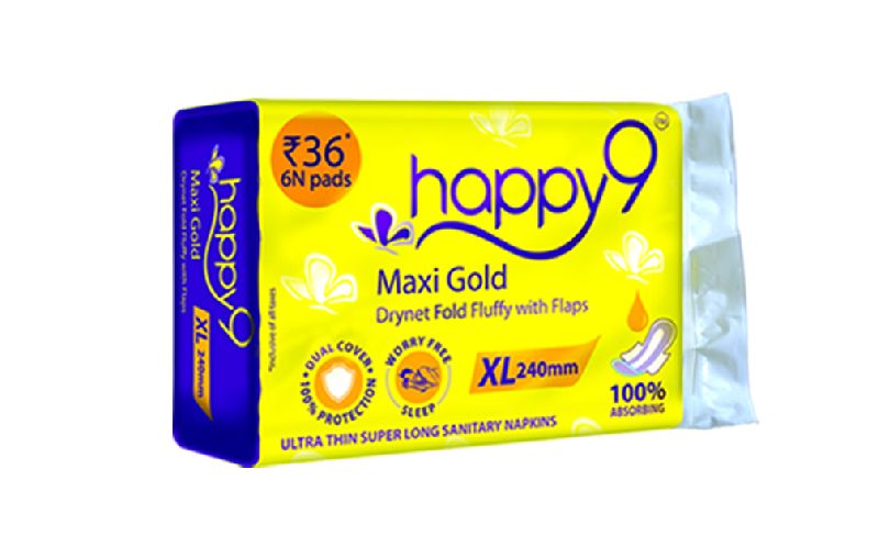 Happy9 Maxi Gold Sanitary Napkin