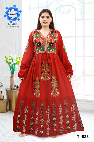 Rayon Viscose TI-033 Kaftan Dress, Packaging Type : Packet