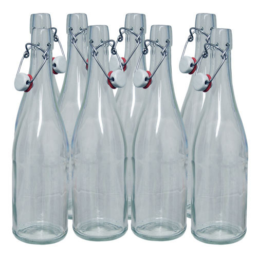 Swing Top Glass Bottle, for Food, Feature : Fine Finished, Heat Resistance, Perfect Shape, Transparent