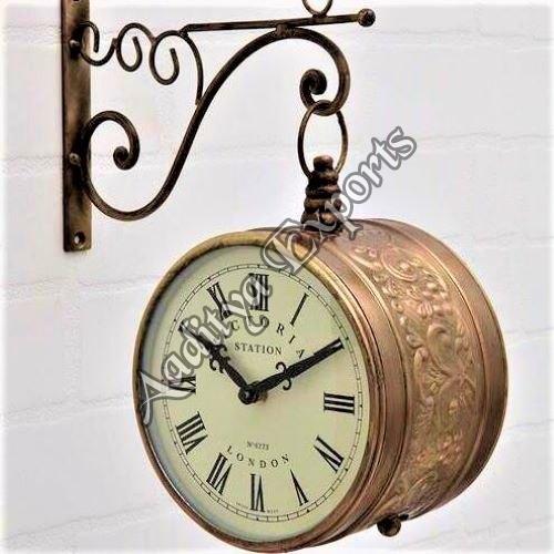 Brass Victorian Clock, for Home, Office, Display Type : Analog