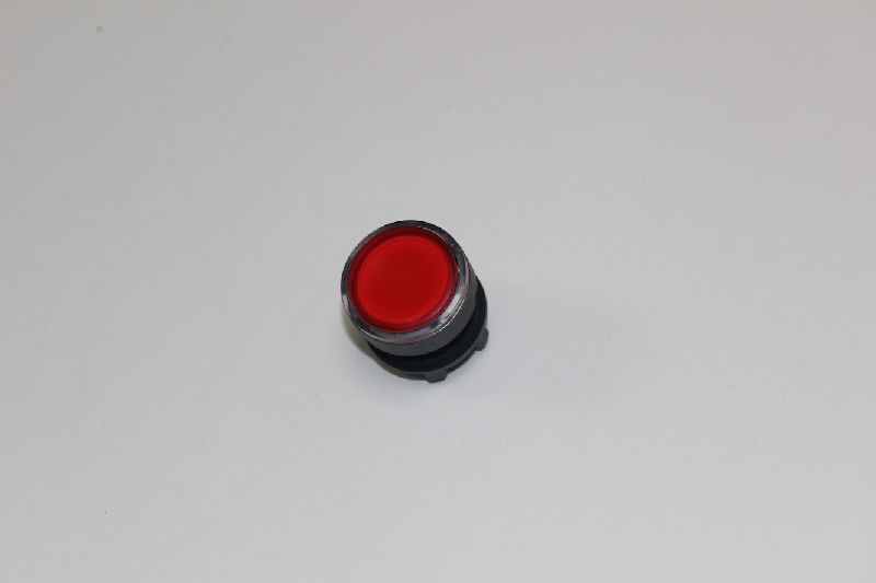 Rounded Plastic Red Illuminated Push Button, for Residential, Industrial, Packaging Type : Box