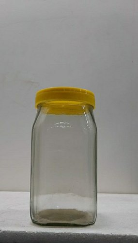 1 kg Glass Square Jar