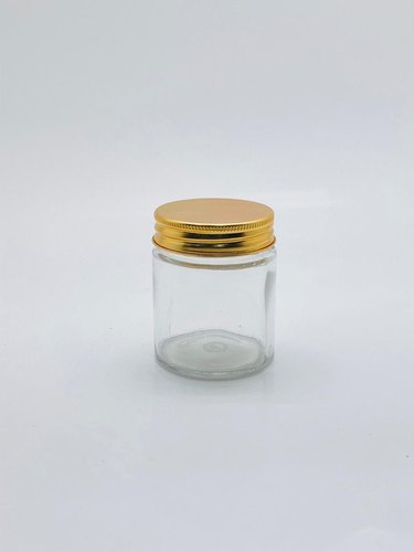 Round 100 ml Glass Salsa Jar, for Packaging, Size : 53 mm