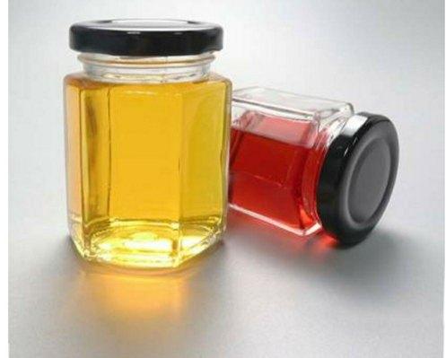 200 ml Glass Hexagonal Jar, for Packaging, Size : 61 mm