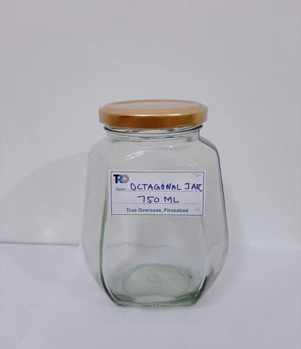 750 ml Glass Octagonal Jar