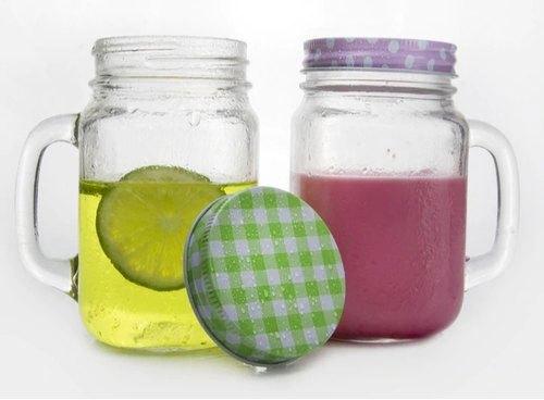 TRO Round Polished Glass Juice Mugs, for Drinkware, Pattern : Plain