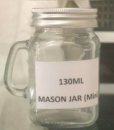 Glass Manson Jar, Capacity : 130 ml