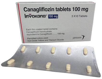 Invokana Canagliflozin 100mg Tablets, Packaging Type : Box