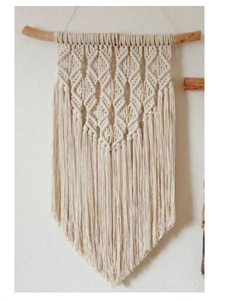Polished KT-WH-102 Macrame Wall Hanging, for Decoration, Pattern : Plain