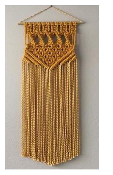 Jute KT-WH-118 Macrame Wall Hanging, Mounting Type : Yes