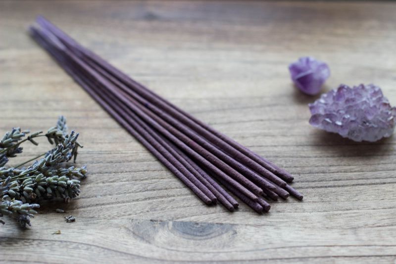 Lavender incense sticks, for Aromatic, Religious, Therapeutic, Length : 5-10 Inch-10-15 Inch