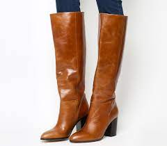 Leather Knee Length Boots